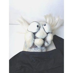 Vintage Mario Chiodo 2003 Rubber Mask Big Crazy Eyes & Wild White Hair - Old Man